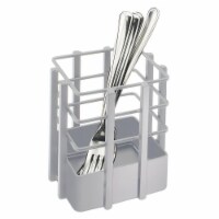 Cal Mil 1544-74 Soho Silver Single Slot Metal Flatware Organizer - 4 x 4 x 4.5 in.
