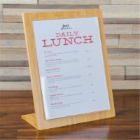 Cal Mil 1103-811-12 Bamboo Menu Displayette - 8.5 x 11 in.