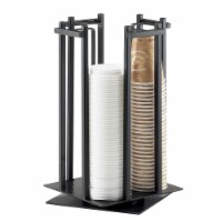 Cal Mil 1133-13 Revolving Cup & Lid Organizer, Black - 10 x 10 x 15.75 in.
