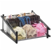 Cal Mil 1148-13 One by One Condiment Organizer, Black - 13 x 14 x 6.5 in.