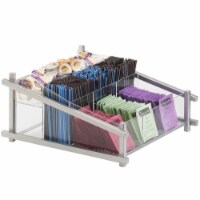 Cal Mil 1148-74 One by One Condiment Organizer, Silver - 13 x 14 x 6.5 in.