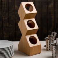 Cal Mil 1016-3-60 Bamboo 3 Compartment Vertical Display - 6.25 x 9.375 x 22.625 in.