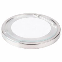Cal Mil 1852-5 Stainless Steel Hinged Lid for Mixology Jar, Round - Large - 5.1875 x 5.75 x .
