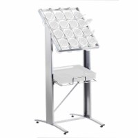 Cal Mil 2002-74 Freestanding Flatware & Tray Display - 20.75 x 24 x 50.25 in.