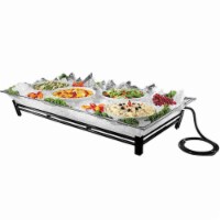 Cal Mil IP202-39 24 x 48 in. Ice Carved Pedestal- Plat - Silver