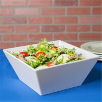 Cal Mil SR262 Medium Square Melamine Bowl - White