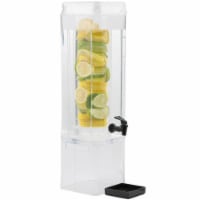Cal Mil 1112-3AINFH Classic 3 gal Acrylic Beverage Dispenser with Infusion Chamber & Side Han