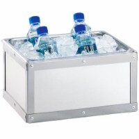 Cal Mil 3395-10-55 Urban 10 x 12 in. Ice Housing Stainless Steel - Silver