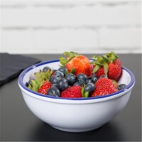 Cal Mil 3467-4-15 4.5 Melamine White Enamel Bowl