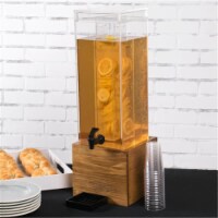 Cal Mil 1527-3INF-99 Madera 3 gal Infusion Beverage Dispenser - Brown & Clear