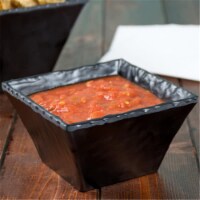 Cal Mil 3498-5-65M 5 in. Square Bowl Melamine Slate - Black