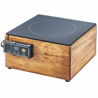 Cal Mil 3633-99 Madera Reclaimed Wood Countertop Induction Cooker - 120V, 1600W - 12 x 12 x 6