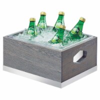 Cal Mil 3800-10-83 Ashwood Gray Oak Wood Ice Housing - 13.25 x 11 x 7.25 in.
