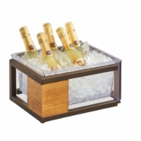 Cal Mil 3905-10-84 Sierra Bronze Metal & Reclaimed Wood Ice Housing - 13.25 x 11.25 x 6 in.