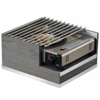 Cal Mil 3816-83 Ashwood Gray Oak Wood Butane Burner Frame - 12 x 14 x 7.5 in.