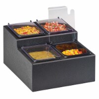 Cal Mil 3687-13 Classic 4 Section Condiment Station - 13.75 x 16.25 x 9 in.