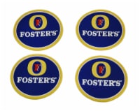 Set of 4 Fosters Beer Rubber Coasters Mini Beverage Mats