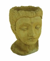 Designer Stone Harvest Yellow Jaipur Queen Head Concrete Planter