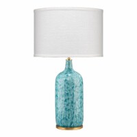 Jamie Young Co Madeline Transitional Ceramic Table Lamp in Blue