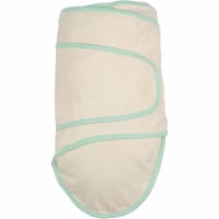 Miracle Blanket 16994 Beige With Green Trim Baby Swaddle Blanket