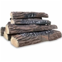 Regal Flame RFA3010 Ceramic Fiber Propane Gel Ethanol or Gas Fireplace Logs - Set of 10