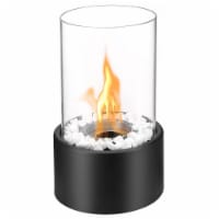 Regal Flame ET7001BLK Eden Ventless Tabletop Portable Bio Ethanol Fireplace in Black