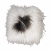 HomeRoots 294264 15 x 15 in. Icelandic Sheepskin Square Chair Pad Approx - Spotted