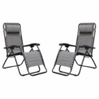 Caravan Canopy Infinity Zero Gravity Chairs - Gray