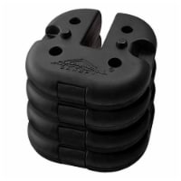 Caravan Canopy Weight Plate - 4 Pack - Black