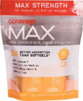 Coromega  Max High Concentrate Omega-3 Fish Oil Squeeze Shots   Citrus Burst
