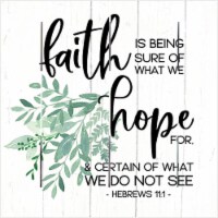 Beechdale Frames 245809 10 x 10 Hebrews 11-1 Pallet Art-Faith & Hope Wall Decoration