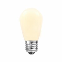 25 Pack S14 Outdoor Patio Replacement Bulbs, E26 Base, Ceramic White, 11 Watt