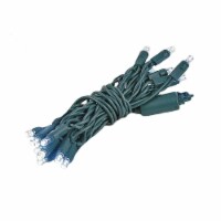 20 Light LED Christmas Mini Light, Pure White, Non-Connectable, Green Wire, 8.5’