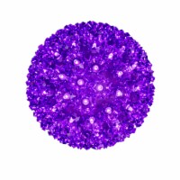 100 Light Outdoor Christmas LED Starlight Sphere, Purple, 7.5 Diameter