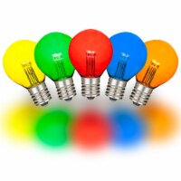25 Pack G30 LED Outdoor String Light Patio Globe Replacement Bulbs, Multi