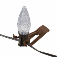39032 Brown All in One Christmas Light Clip, C7/C9 Base, Shingle, 25 Pack
