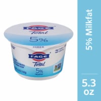 Fage Total Plain 5% Milkfat Low Fat Greek Yogurt Cup
