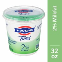 Fage® Total Plain 2% Milkfat Low Fat Greek Strained Yogurt Tub