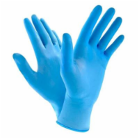 Disposable gloves, Nitrile Vinyl mix Exam Glove powder free, Latex free glove (Large, 200pcs)