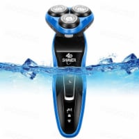4D USB-Rechargeable IPX7 Waterproof 4 in-1 Men's Wet and Dry Electric Shaving Razors for Men