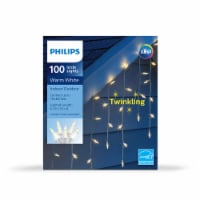 Philips LED Warm White Twinkling Icicle Indoor / Outdoor Christmas Lights Perspective: Main