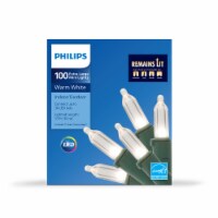 Philips LED Warm White Twinkling Indoor Outdoor Mini Christmas Lights 100 ct Kroger