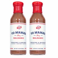 Yo Mama's Foods' Natural Balsamic Vinaigrette Salad Dressing and Marinade (2 Pack)