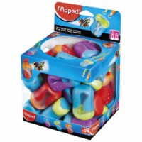 Maped  Color Peps 2-Hole Colored Pencil Sharpener&#44; Assorted Color - Pack of 24