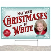 Golden Girls Holiday Yard Sign with stakes, Rose's White Christmas