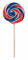 Hammond's Candies Strawberry Red White and Blue Lollipop Perspective: Main