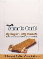NuGo Nutrition  Smarte Carb® Sugar Free Protein Bars   Peanut Butter Crunch