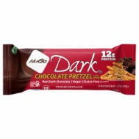 NuGo® Dark® Chocolate Pretzel w/ SS Gluten Free Vegan Protein Bar Perspective: Main