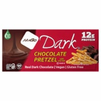 NuGo® Dark® Chocolate Pretzel with Sea Salt Gluten Free Vegan Protein Bars Perspective: Main