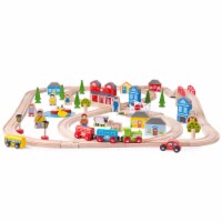 BigJigs Toys Bigjigs Rail Town & Country Train Set Multicolored (BJT015)